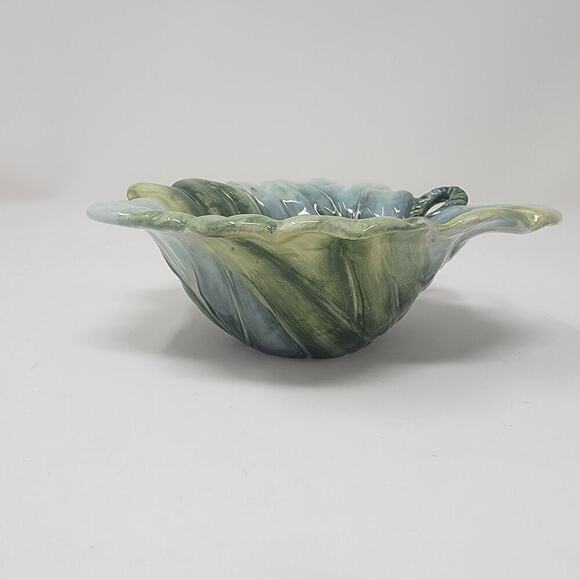Fitz And Floyd Matching Leaf Plate & Bowl Wall Decor Home Decor Set of 2 - Picture 8 of 16